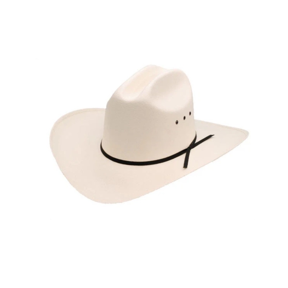 NWOT Western Express Low‎ Crown Straw Cowboy Hat White Western Wear Sz Small